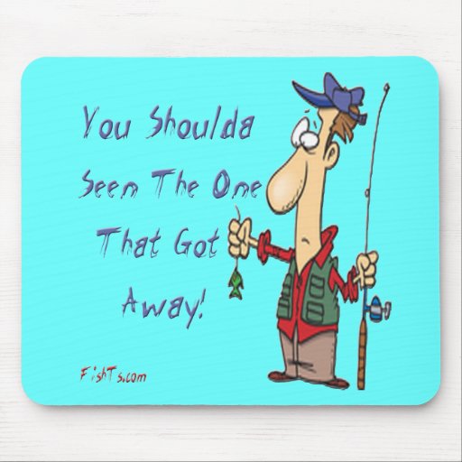 Fish got away mouse pad