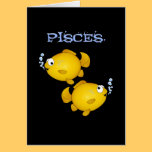 Fish happy birthday Pisces card cards