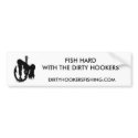 FISH HARD bumper stickers