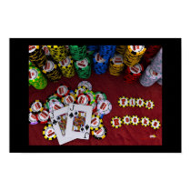 Fish Hooks - Big Slick Poker Poster posters by JBunner Fish Hooks - Big Slick Poker Poster posters