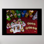 Fish Hooks - Big Slick Poker Poster