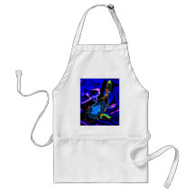Fish in Aquarium, Artistic Rendering Apron
