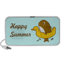 Fish in the duck swimming ring doodle art  Doodle