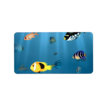 Fish In The Ocean Custom Address Labels