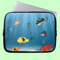 Fish In The Ocean laptop sleeves