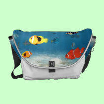 Fish In The Ocean messenger bags