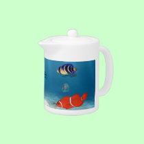 Fish In The Ocean teapots