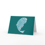 Fish Indian fish native American Greeting Card