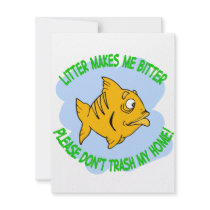fish custom invitation