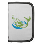 Fish Jumping For Bait Hook Folio Planner