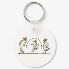 Fish Jumping Rope keychain