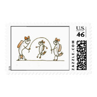 Fish Jumping Rope stamp