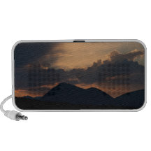 Fish Lake Sunset; No Text Portable Speakers