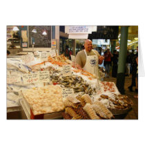 Fish Market Seattle WA Greeting Card