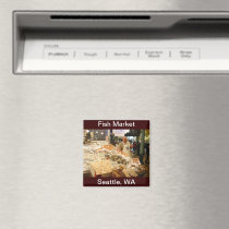 Fish Market Seattle WA Refrigerator Magnets
