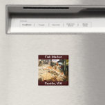 Fish Market Seattle WA Refrigerator Magnets