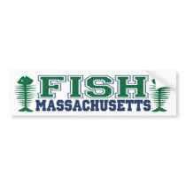 Fish Massachusetts bumper stickers