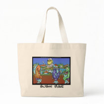 Fish Meet Markets AKA Sushi Bar Funny Gifts & Card bags