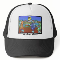 Fish Meet Markets AKA Sushi Bar Funny Gifts & Card hats