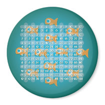 Fish Multiplication Table (3 inch) Magnet