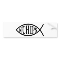 Fish N' Chips Fish bumper stickers