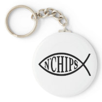 Fish N' Chips Fish Key Chain