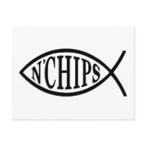 Fish N' Chips Fish Post Cards
