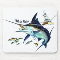 fish n ships mousepads by VathauerStudio fish n ships mousepads