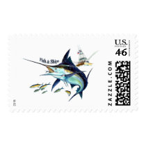 fish n ships postage by VathauerStudio fish n ships postage