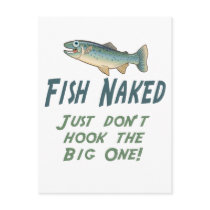 Fish Naked Postcard