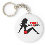 Fish Naked Sexy Keychain