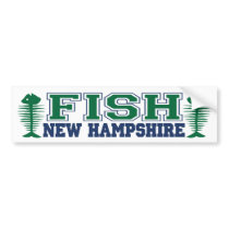 Fish New Hampshire bumper stickers