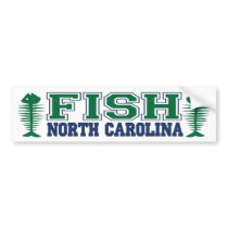 Fish North Carolina bumper stickers by FishNHuntObsessions Fish North Carolina bumper stickers