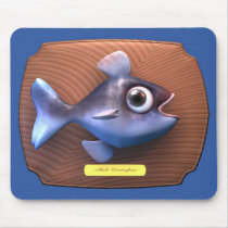 Fish on Cutting Board mousepads