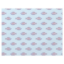 Fish Pattern on Blue. Red Line Rainbowfish. Flyer