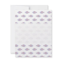 Fish Pattern. Red Line Rainbowfish. Personalized Announcement