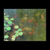 Fish Pond Postcard postcards