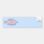 Fish. Red Line Rainbowfish. Bumper Sticker