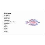 Fish. Red Line Rainbowfish. Business Card