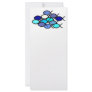 Fish School - Blue and Aqua Rack Card