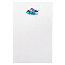 Fish School - Blue and Aqua Stationery