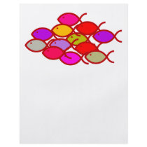 Fish School - Bright Red flyers by ChristianFish Fish School - Bright Red flyers