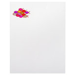 Fish School - Bright Red Letterhead Template