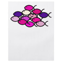 Fish School - Pink and Purple Flyer