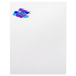 Fish School - Purple and Blue Letterhead Design