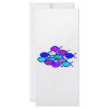 Fish School - Purple and Blue Personalized Rack Card