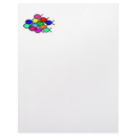 Fish School - Rainbow Colors Personalized Letterhead