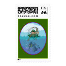 postcard - Fishing stamp illustration and design by Duncan Reed postcard - Fishing stamp illustration and design by Duncan Reed