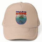 zaz_trucker_hat - Humorous fishing illustration by Duncan Reed zaz_trucker_hat - Humorous fishing illustration by Duncan Reed