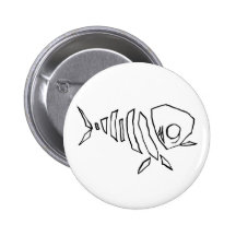 Fish Skeleton Pin